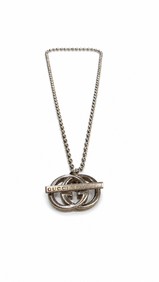 Gucci Interlock GG Silver with Ball Chain