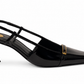 Saint laurent jacqueline patent leather slingback pumps - size 40