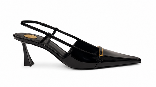 Saint laurent jacqueline patent leather slingback pumps - size 40