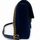 Gucci Blue Velvet Marmont Shoulder Bag