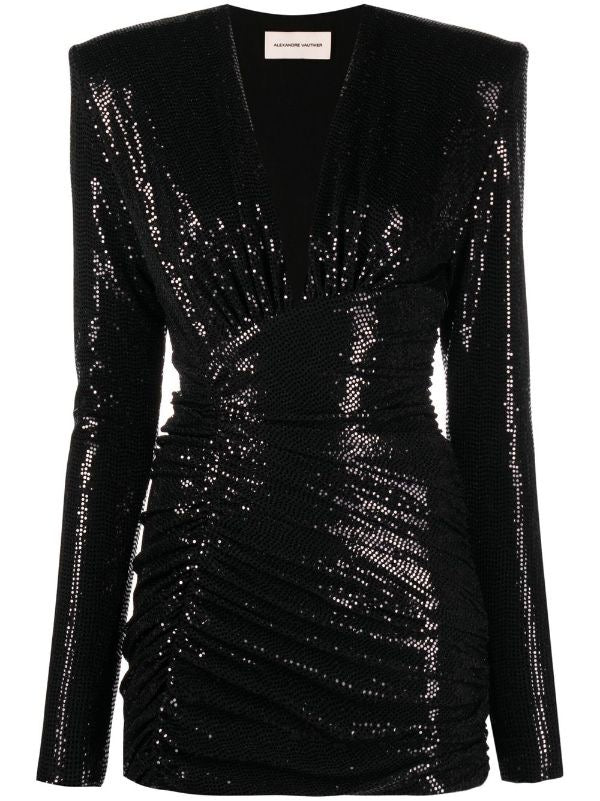 Sequin Mini Long Sleeve Dress