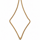 SAINT LAURENT CARVED GOLD VINTAGE PENDANT