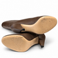FENDI BROWN LEATHER BOOTS - SIZE 39