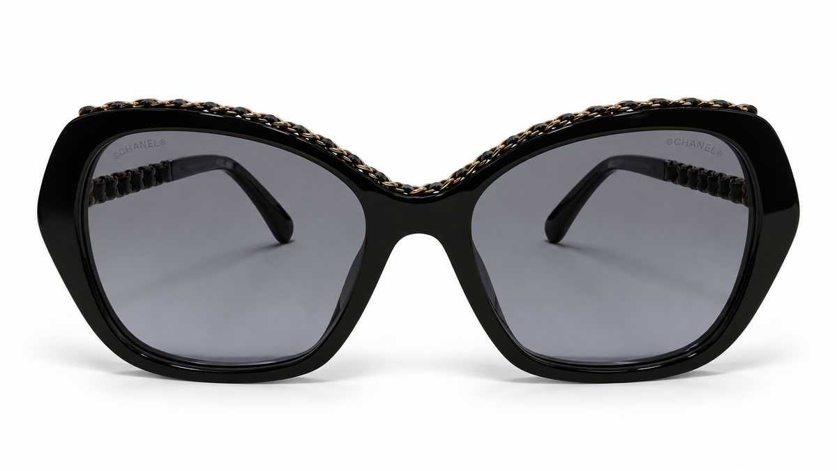 Chanel butterfly sunglasses with Chain Detail