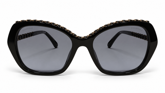 Chanel butterfly sunglasses with Chain Detail