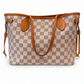 LOUIS VUITTON NEVERFULLsM TOTE BAG IN DAMIER AZUR CANVAS