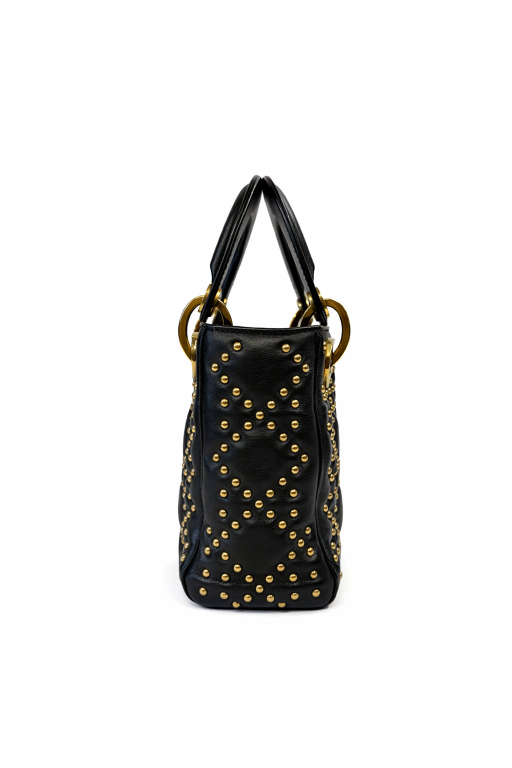 CHRISTIAN DIOR 2017 STUDDED SUPPLE MINI LADY DIOR