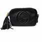 gucci black soho small leather disco bag