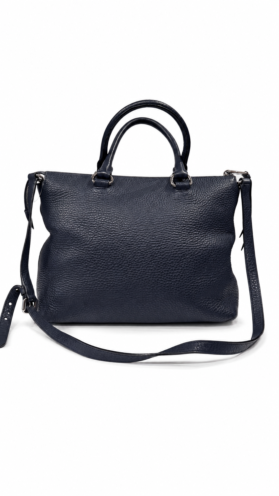 Prada Blue with Silver-tone Logo Hardware Bag