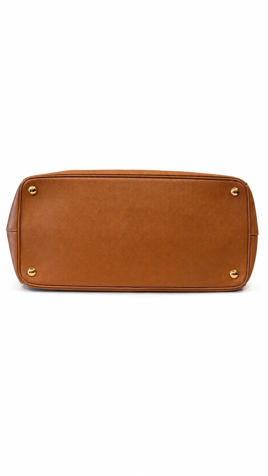 PRADA LUX LEATHER GALLERIA DOUBLE ZIP BAG
