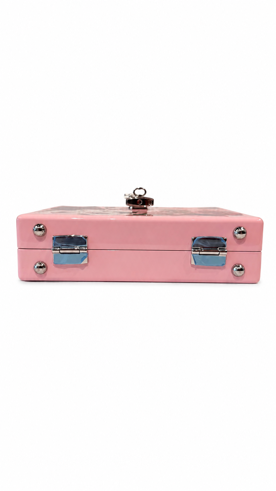 dolce and gabbana peony printed acrylic crossbody bag