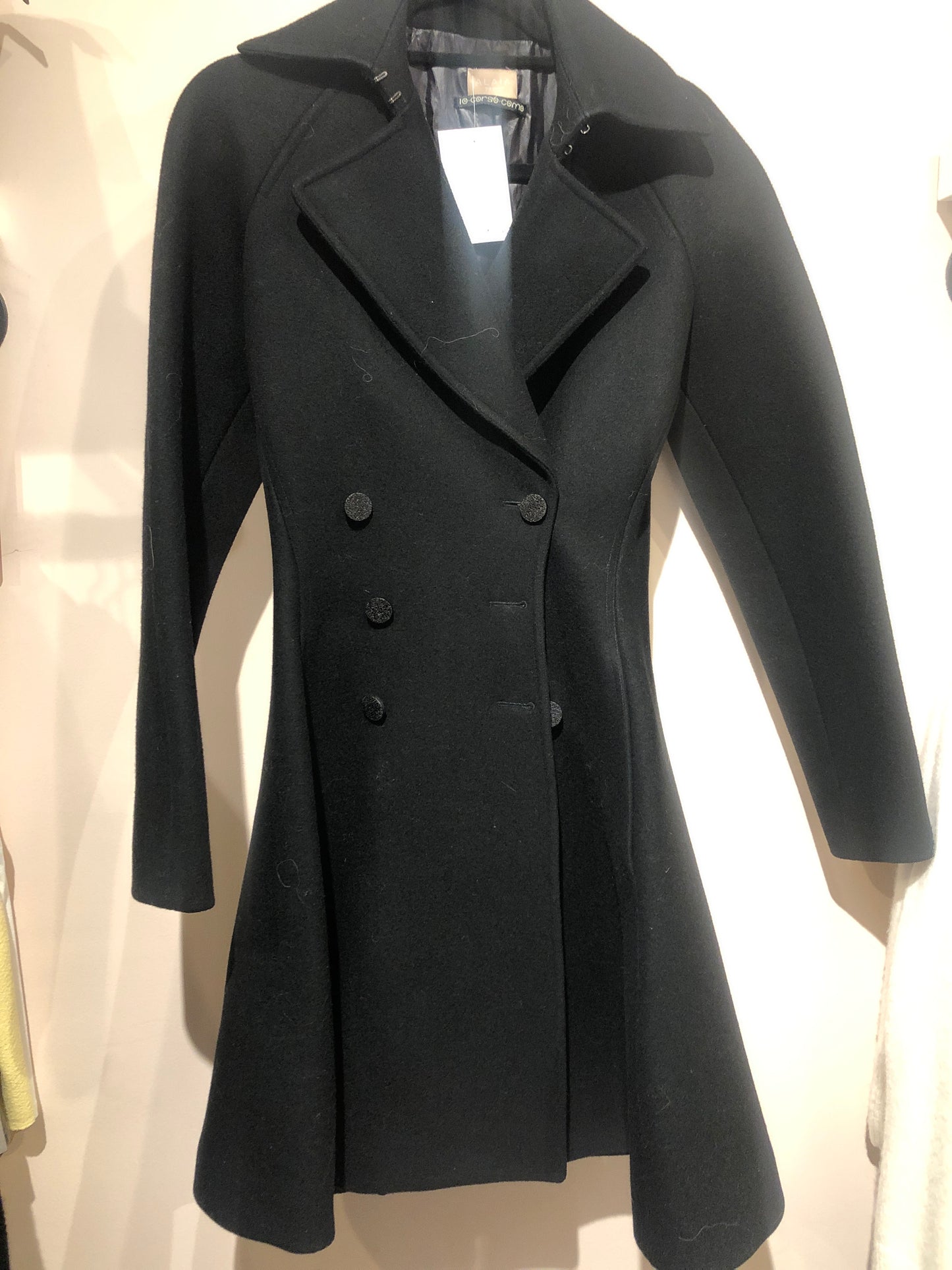 Alaia black trench coat