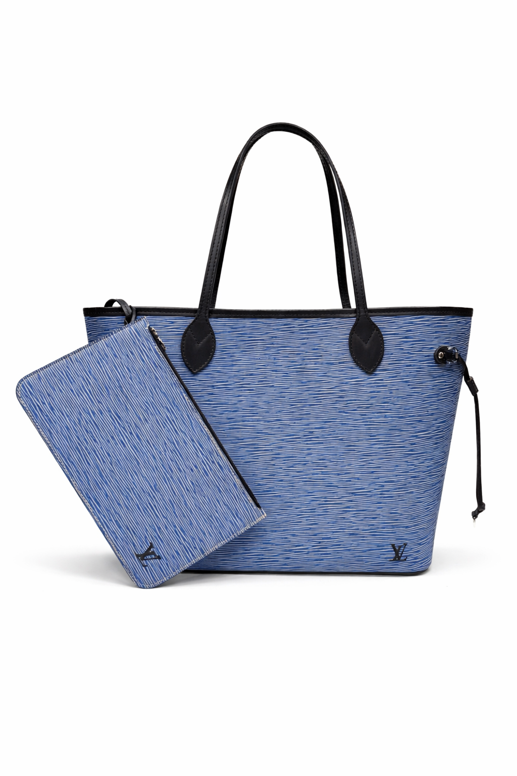 Louis Vuitton Neverfull MM tote bag in Blue Epi