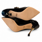DOLCE AND GABBANA BLACK PATENT MARY JANE WITH CRYSTALS - SIZE 39