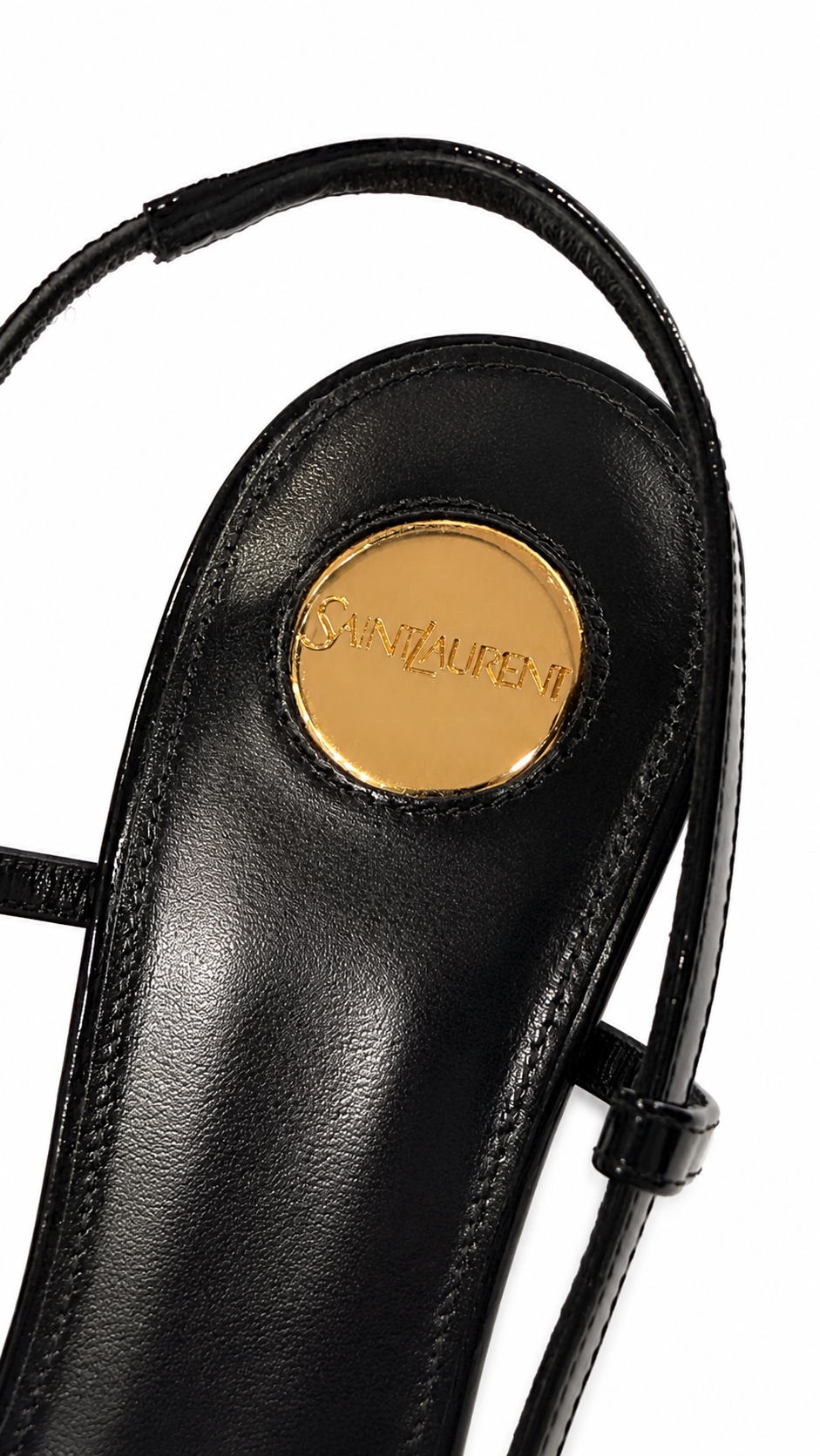 Saint laurent jacqueline patent leather slingback pumps - size 40