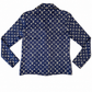 Louis Vuitton Navy Monogram Silk Shirt 36