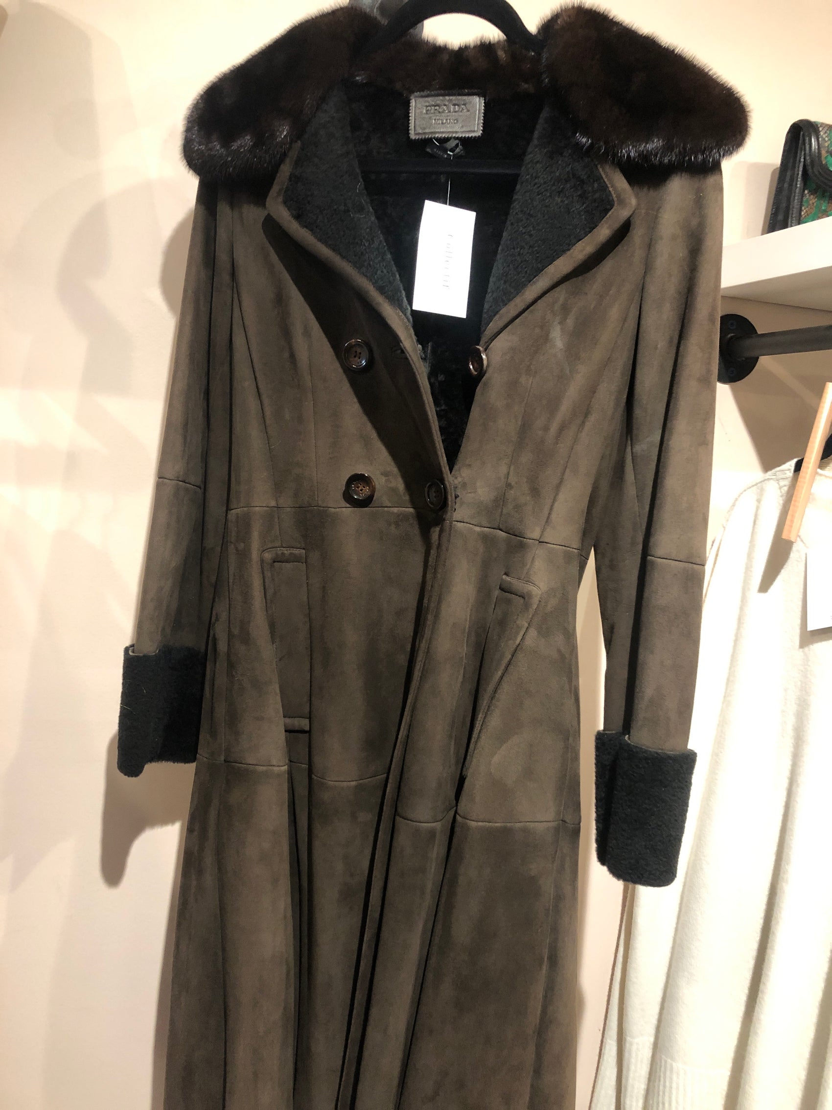 Prada shearling coat