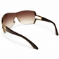 BVLGARI GRADIENT SHIELD CRYSTAL INCRUSTED SUNGLASSS