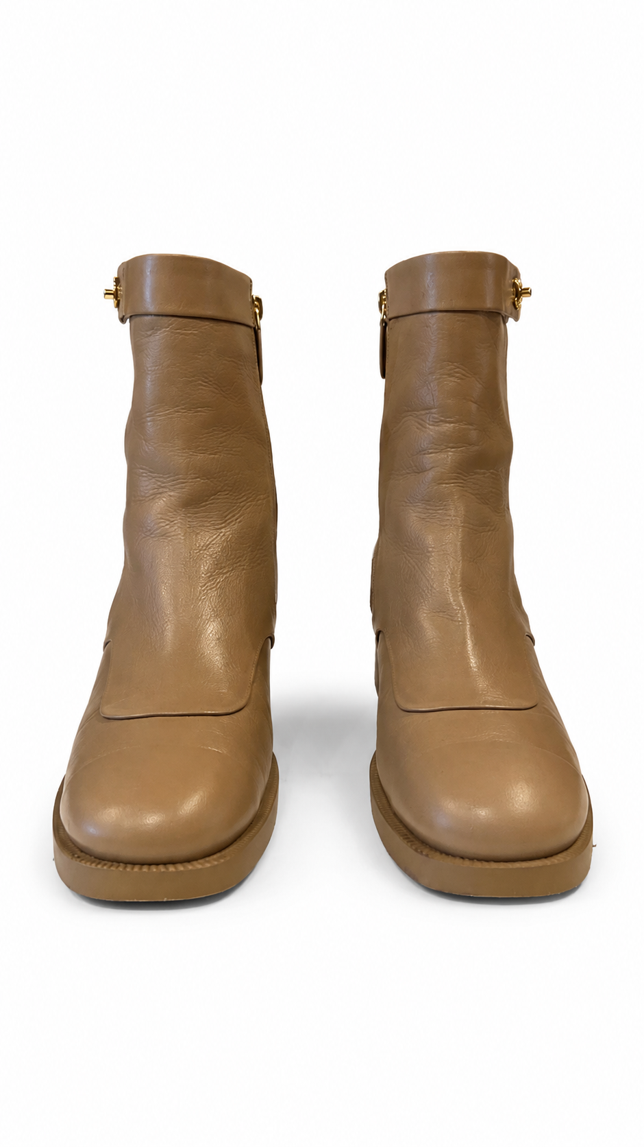 CHANEL 2022 INTERLOCKING CC LOGO BOOTS 39.5