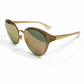CHRISTIAN DIOR LIMITED EDITION HAMMERED GOLD METAL SUNGLASSES
