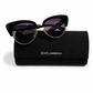 DOLCE AND GABBANA BLACK CAT EYE SUNGLASSES