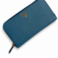 PRADA TURQUOISE SAFFIANO LEATHER WALLET