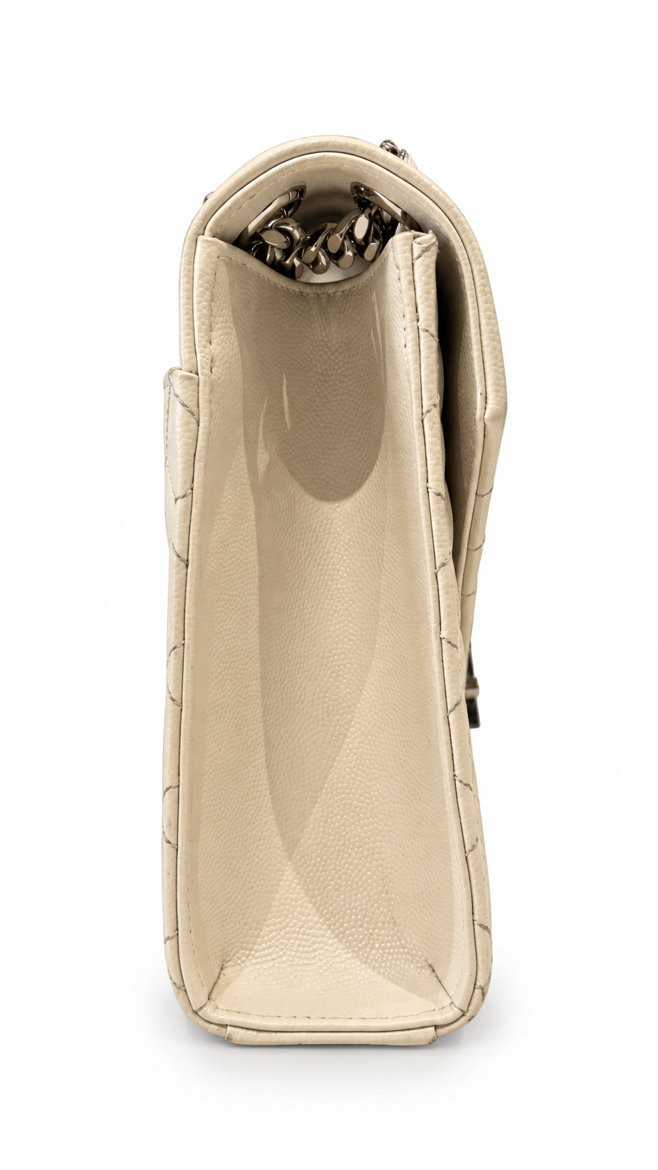 Saint Laurent Envelope Quilted Grain de Poudre Embossed Leather Bag