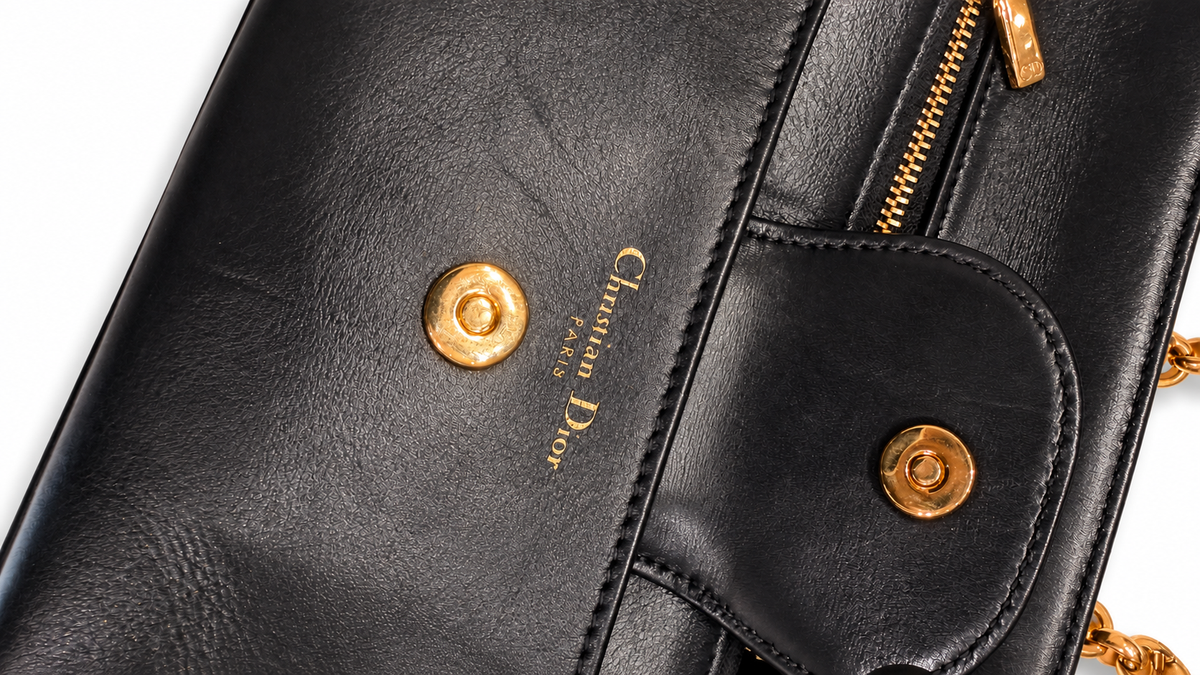 Dior Diordouble Shoulder Bag with Gold Chain