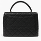 CHANEL KELLY IN BLACK CAVIAR LEATHER WITH TOP HANDLE BAG