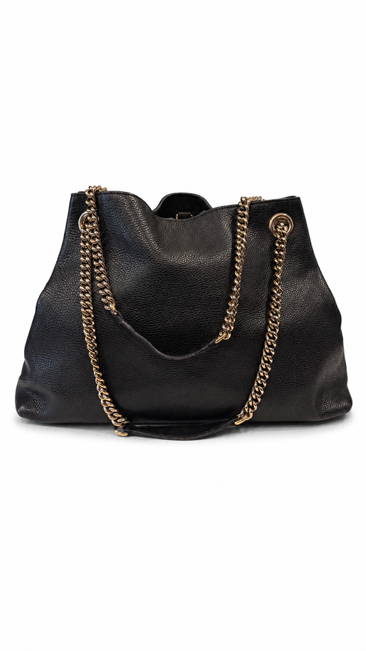 Gucci Black Leather Soho Bag