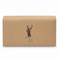 Saint Laurent Beige Grain de Poudre Monogram Clutch