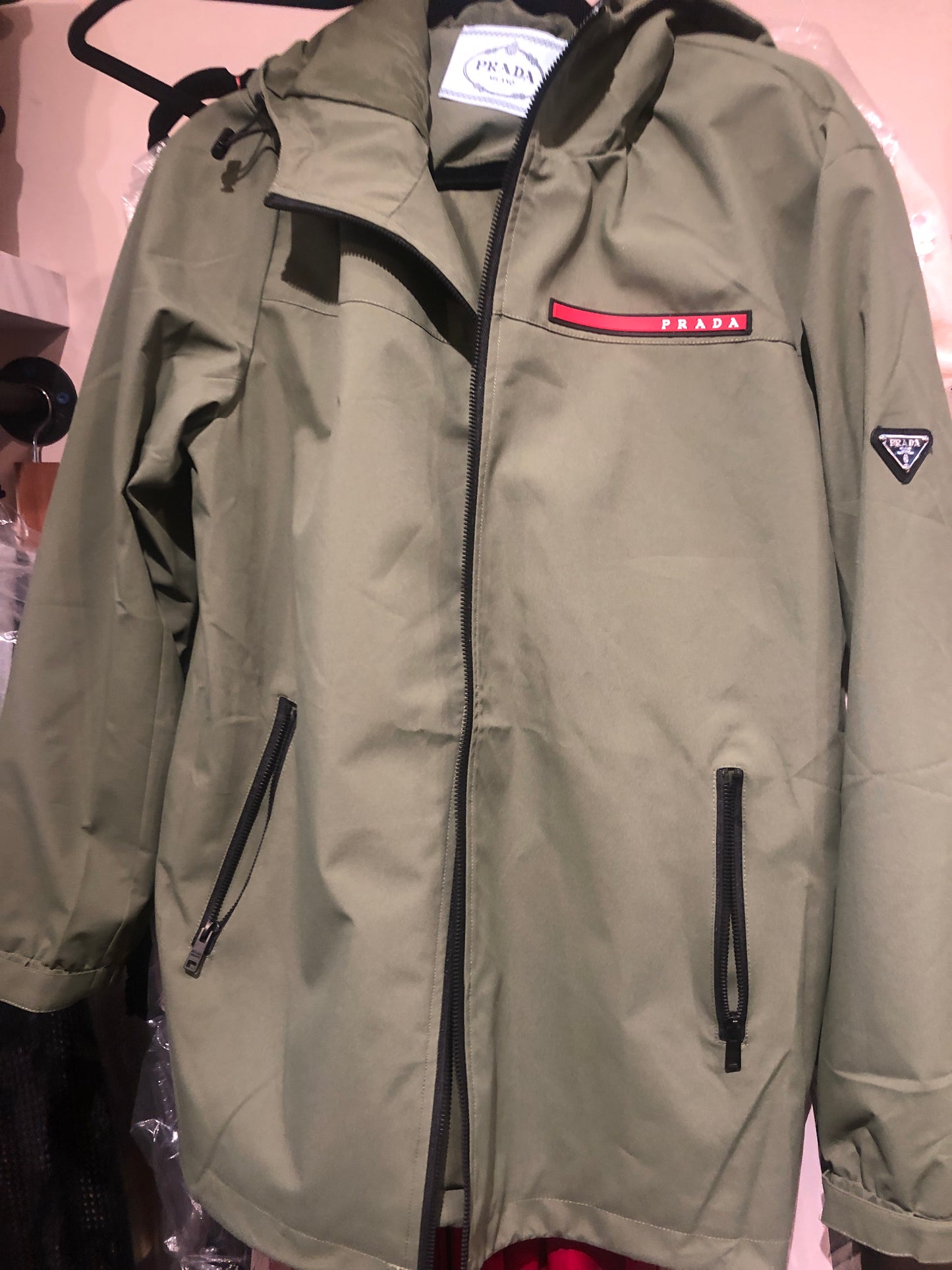 Prada army green jacket