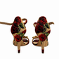 DOLCE AND GABBANA EMBELLISHED FLORAL PRINT BROCADE SANDALS