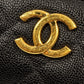 CHANEL VANITY CASE IN BLACK CAVIAR LEATHEER