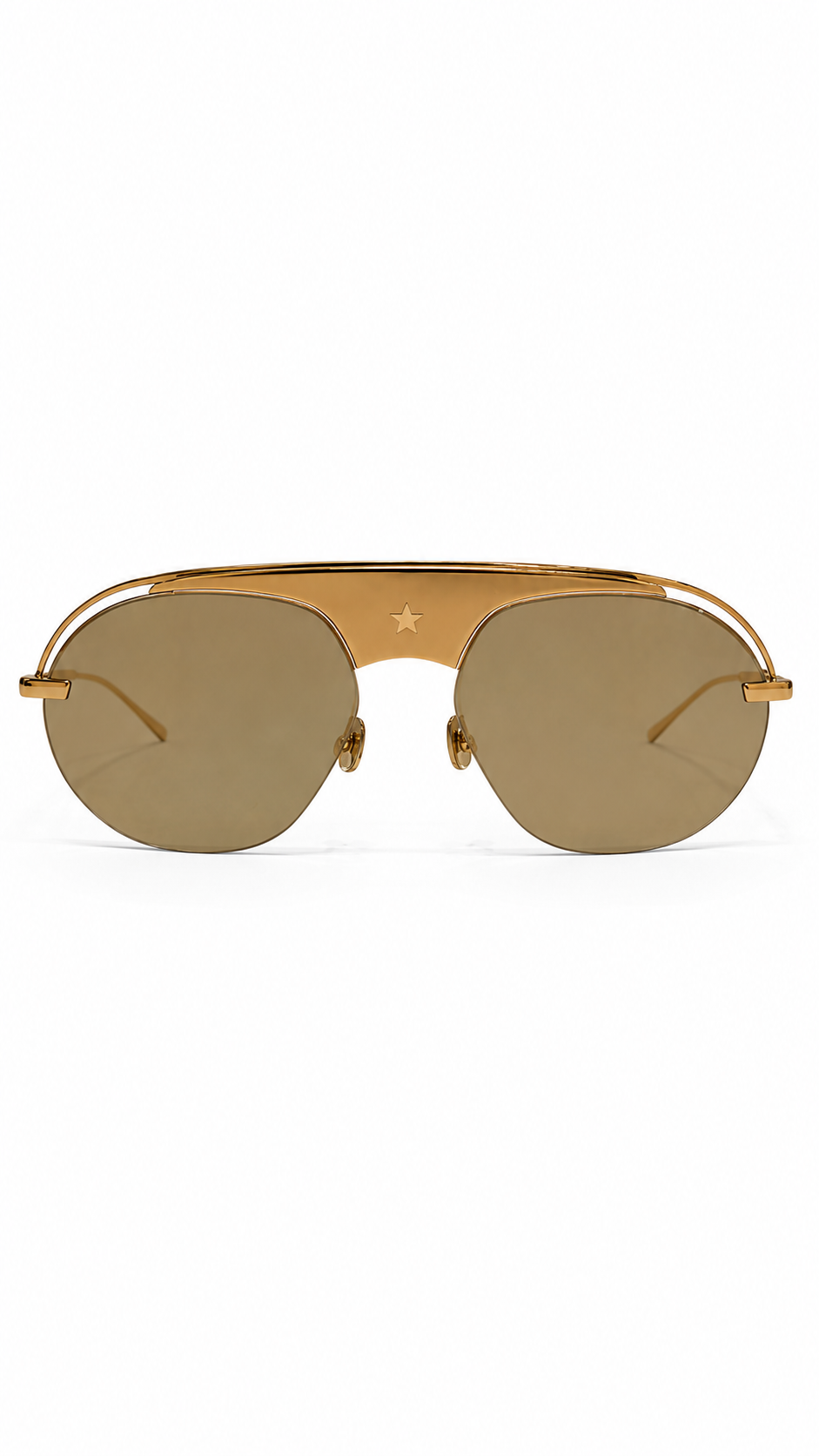 CHRISTIAN DIOR REVOLUTION 2 GOLDEN METAL SUNGLASSES