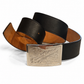 louis vuitton "travelling requisites" silver buckle belt - size 95