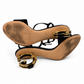 DOLCE AND GABBANA KEIRA BAROQUE DG LEATHER SANDALS - SIZE 38.5
