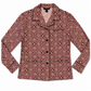Louis Vuitton Burgundy Monogram Silk Shirt 36