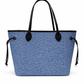 Louis Vuitton Neverfull MM tote bag in Blue Epi