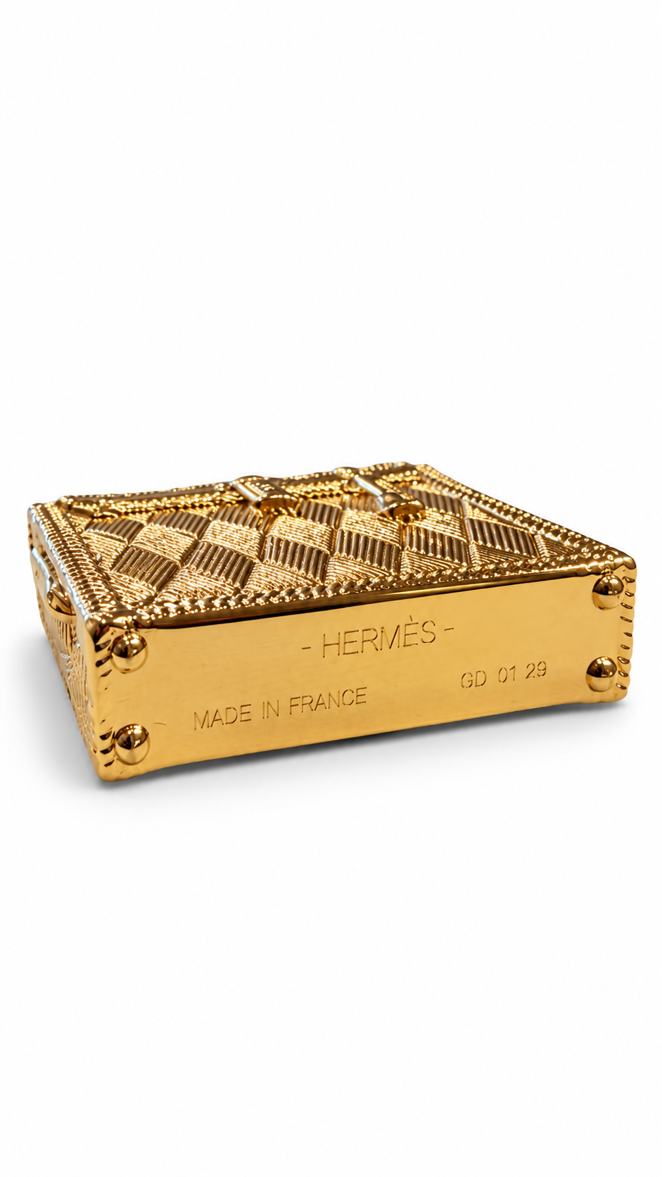 Hermès Curiosite Kelly Bag Pendant Top Charm Gold Plated