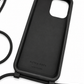 bottega veneta black intrecciato rubber iphone 14 max crossbody case