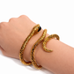Saint Laurent Gold-plated Snake wrap Bracelet