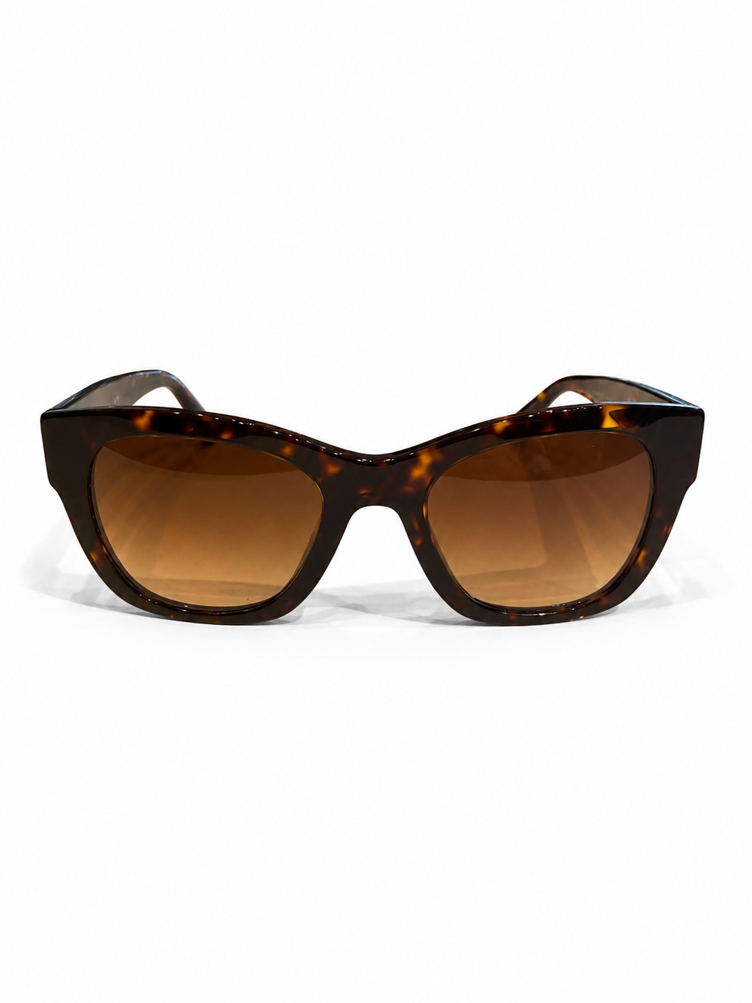 Chanel Brown Turtleshell qith Logo Sunglasses