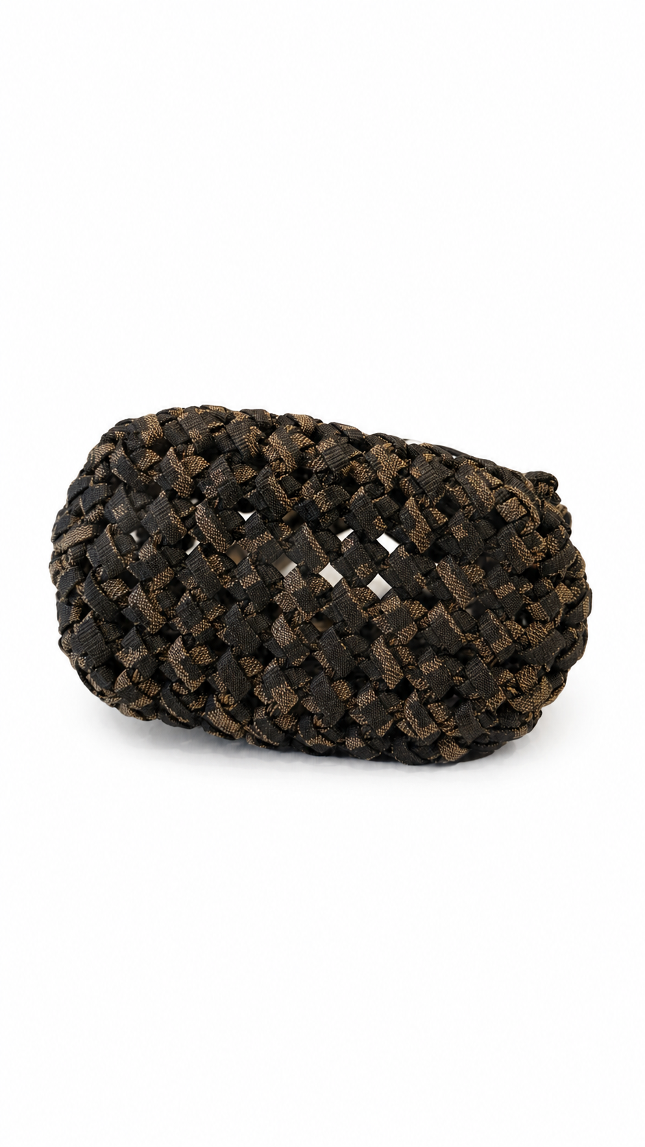 Fendi Brown Zucca Interlace Canvas Mini Mon Tresor Bucket Bag