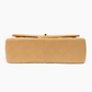 CHANEL BEIGE LAMBSKIN QUILTED MEDIUM DOUBLE FLAP BAG