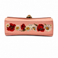 dolce and gabbana pink peony print box clutch