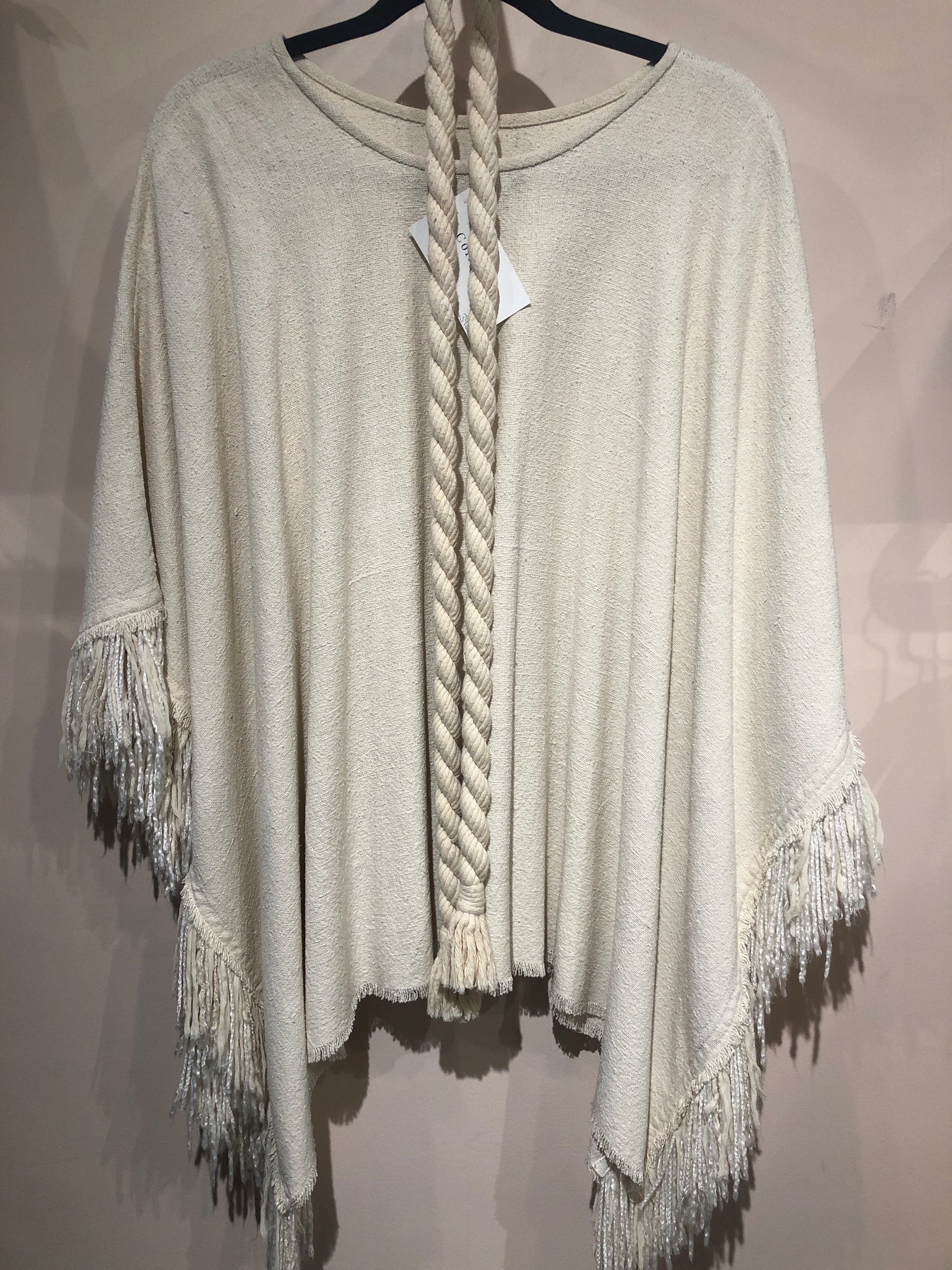 Isabel Marant cream cape w/belt