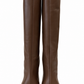 FENDI BROWN LEATHER BOOTS - SIZE 39