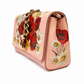 dolce and gabbana pink peony print box clutch