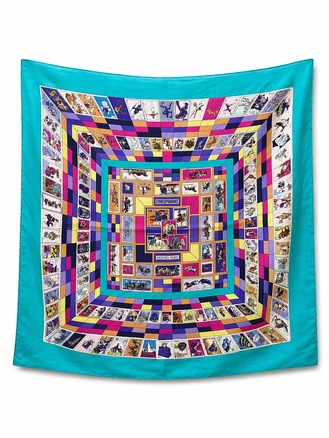 Hermès Correspondance Silk Scarf
